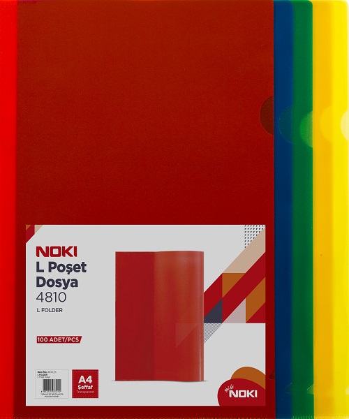 Noki L Dosya Kırmızı 100'lü 4813