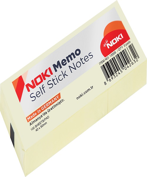 Noki Memo Yapışkanlı Not Kağıdı 40x50 3'lü 12005