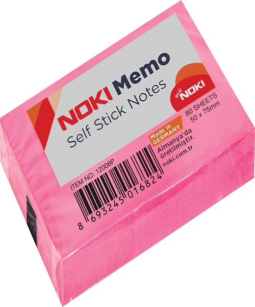 Noki Memo Yapışkanlı Not Kağıdı 50x75 Pembe 12006P