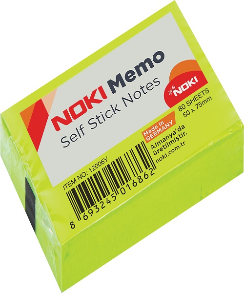 Noki Memo Yapışkanlı Not Kağıdı 50x75 Yeşil 12006Y