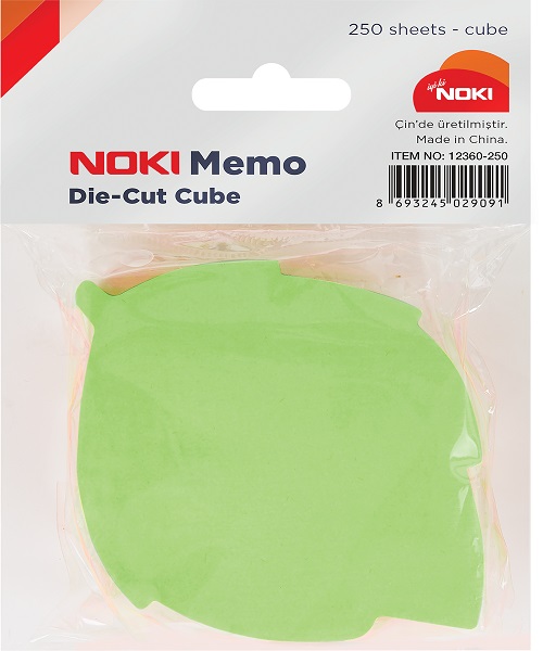 Noki Memo Yapışkanlı Notluk Yaprak Şekilli 5 Renk 80 Sayfa 12360