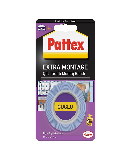 Pattex Extra Montaj Tamir Bandı 19mm x 1,50m 1871238