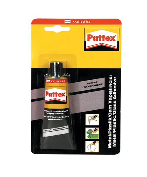 Pattex Metal Plastik Cam Yapıştırıcı Şeffaf 50g Tüp  1419320