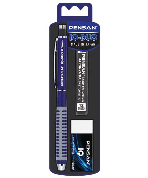 Pensan Iq-Duo Set 0,7 Mm Karışık Renkli Silgi+Min 008V