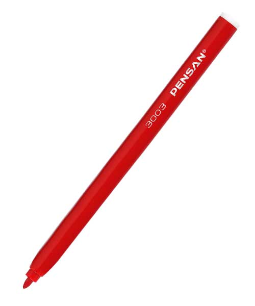 Pensan Ofis Tipi Keçeli Kalem Kırmızı 3003