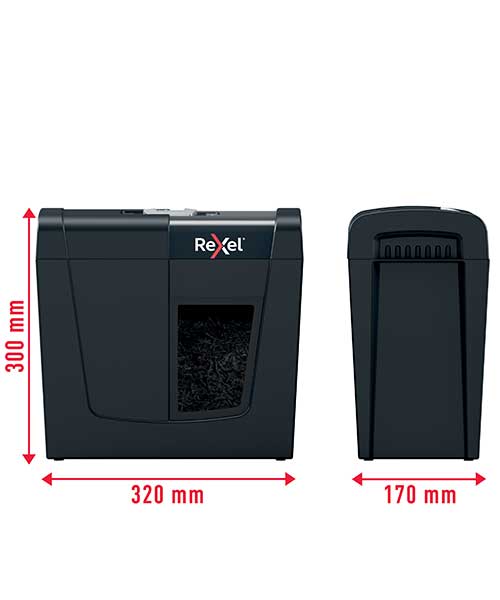 Rexel Secure X6 EU, Ev Tipi Evrak İmha Makinesi Siyah 2020122EU