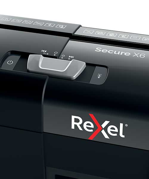 Rexel Secure X6 EU, Ev Tipi Evrak İmha Makinesi Siyah 2020122EU