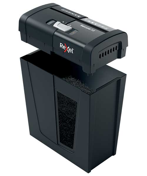 Rexel Secure X8 EU, Ev Tipi Evrak İmha Makinesi Siyah 2020123EU