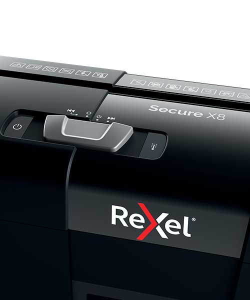 Rexel Secure X8 EU, Ev Tipi Evrak İmha Makinesi Siyah 2020123EU