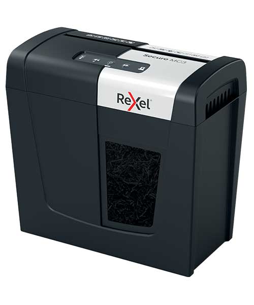 Rexel Secure MC3 EU, Ev Tipi Evrak İmha Makinesi Siyah 2020128EU