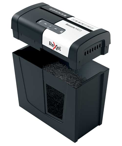 Rexel Secure MC3 EU, Ev Tipi Evrak İmha Makinesi Siyah 2020128EU