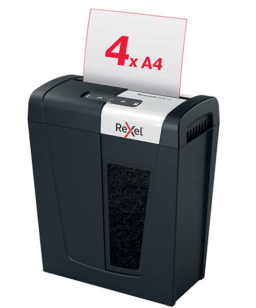 Rexel Secure MC4 EU, Ev Tipi Evrak İmha Makinesi Siyah 2020129EU
