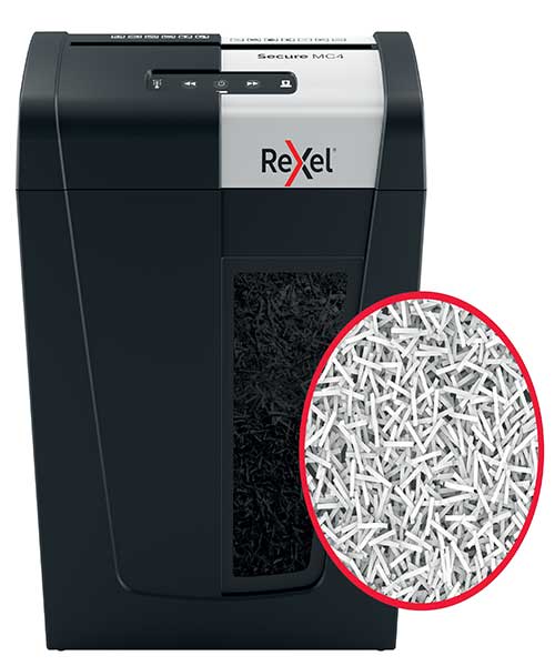 Rexel Secure MC4 EU, Ev Tipi Evrak İmha Makinesi Siyah 2020129EU