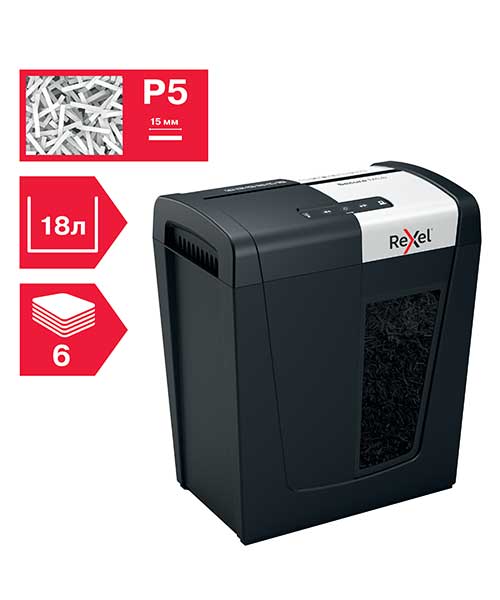 Rexel Secure MC6 EU, Ev Tipi Evrak İmha Makinesi Siyah 2020130EU