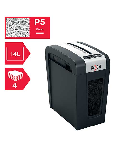 Rexel Secure MC4-SL EU, Ev Tipi Evrak İmha Makinesi Siyah 2020132EU