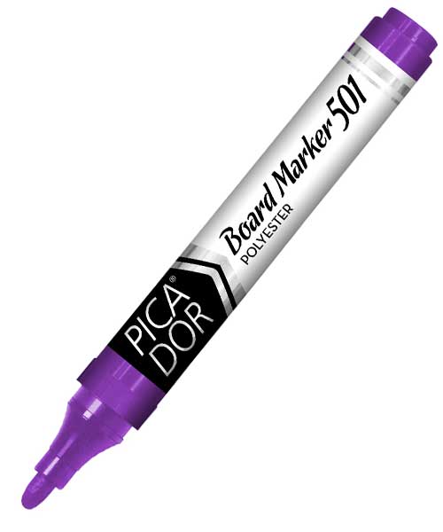 Pıcador 508 Board Marker Yuvarlak Uç Mor Kx 009