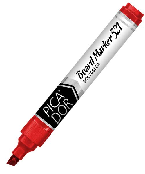 Pıcador 524 Board Marker Kesik Uç Kırmızı Kx 026