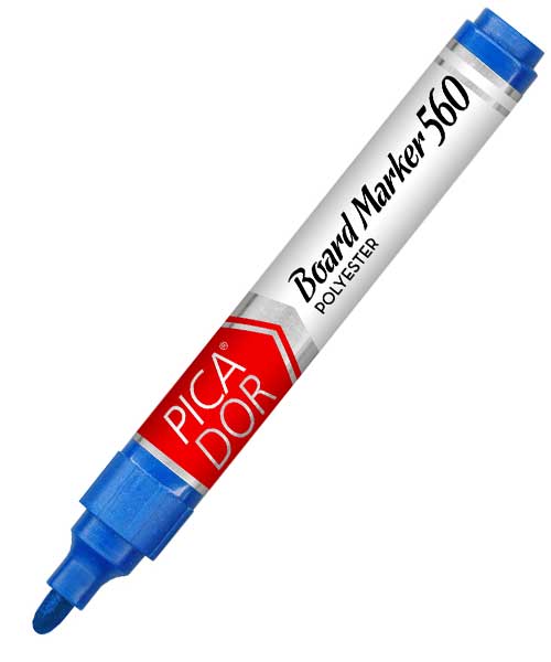 Pıcador 560 Board Marker Yuvarlak Uç Mavi Kx 035