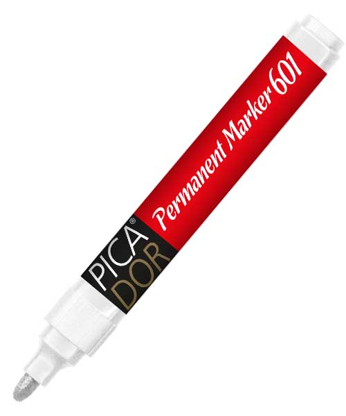Pıcador 601 Permanent Marker Yuvarlak Uç Beyaz Kx 014A