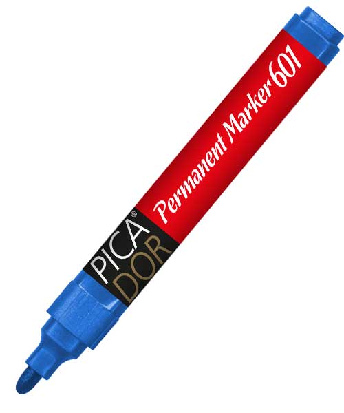 Pıcador 601 Permanent Marker Yuvarlak Uç Mavi Kx 019