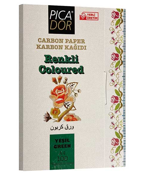 Pıcador Karbon Kağıtları Renkli A4 Yeşil Kk 005A