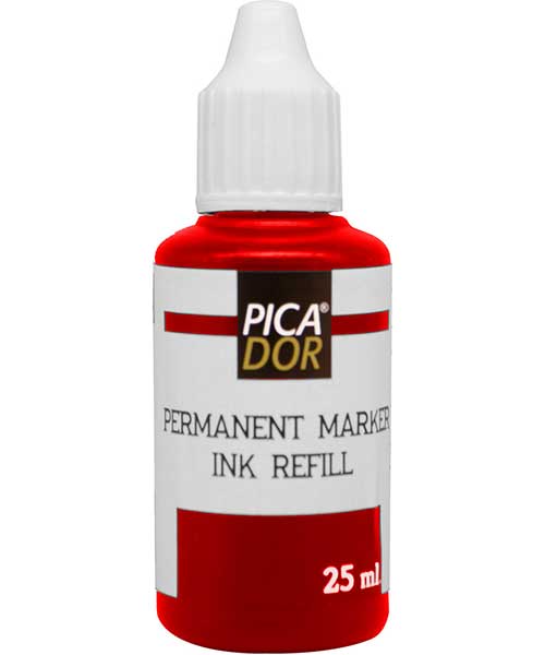 Pıcador Permanent Marker Mürekkebi Kırmızı 25Ml Kb 023