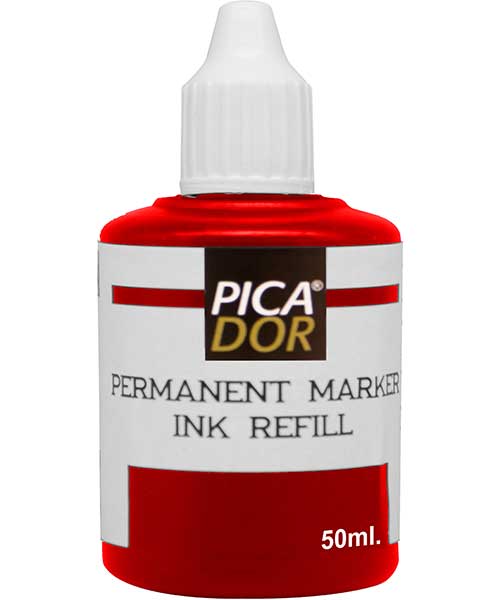 Pıcador Permanent Marker Mürekkebi Kırmızı 50Ml Kb 029A