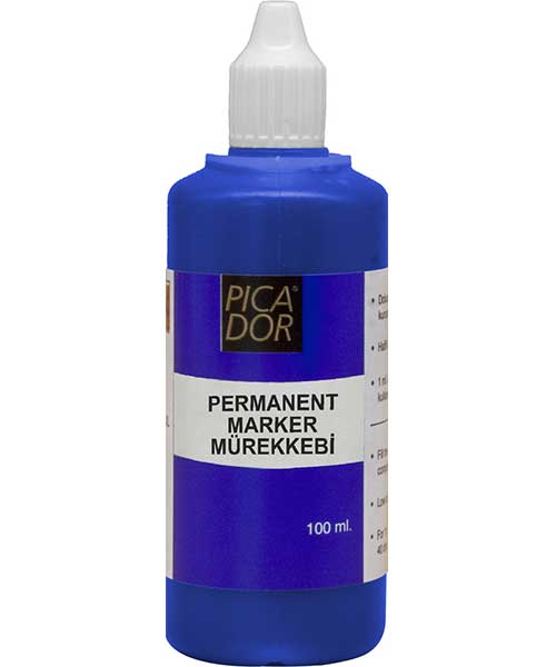 Pıcador Permanent Marker Mürekkebi Mavi 100Ml  Kb 036