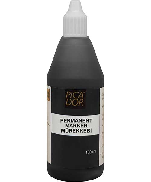 Pıcador Permanent Marker Mürekkebi Siyah 100Ml  Kb 035