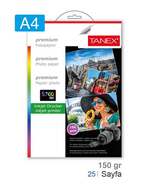 Taneks 150 Gr A4 Fotoğraf Kağıdı 25 Ad.