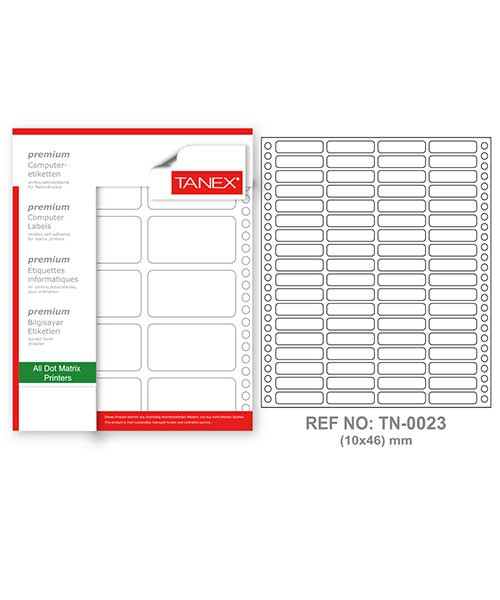 Taneks 10X46 Mm Bilgisayar Etiketi TN002310