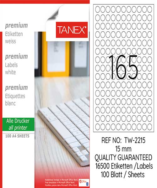 Taneks Tw-2215 15 Mm Laser Etiket