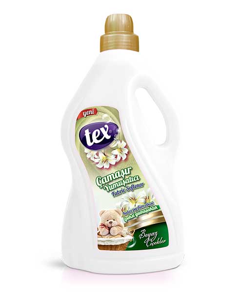 Tex Çamaşır Yumuşatıcıları Beyaz Çiçekler (Beyaz) 3Kg.