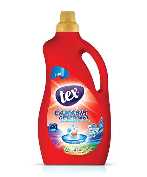 Tex Sıvı Çamaşır Deterjanı Canlı Renkler 2,5 Kg