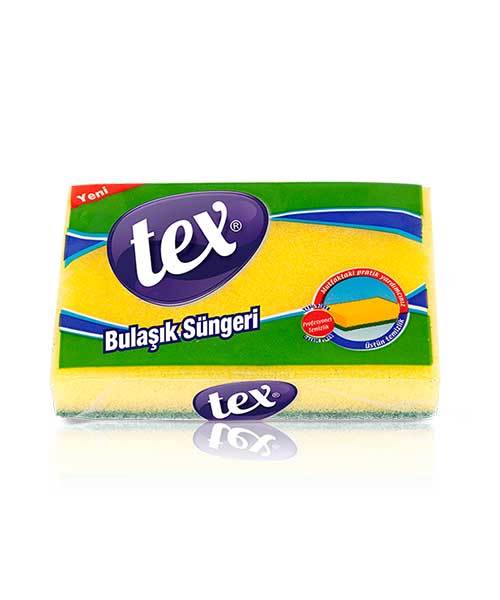 Tex Standart Oluklu Bulaşık Süngeri 9*7*4,5 Cm