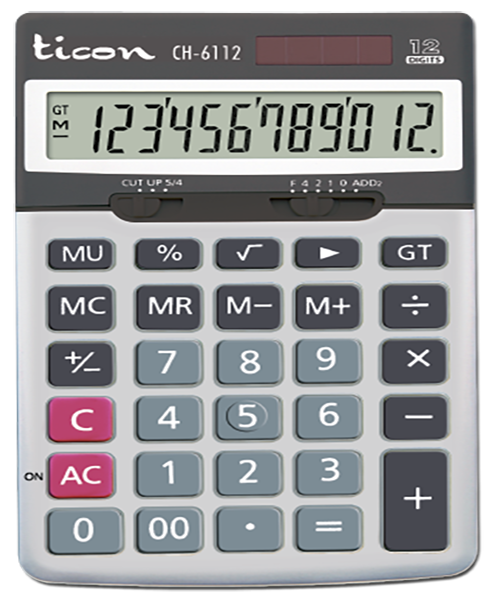 Ticon Ch-6112 Hesap Makinası 12 Haneli 336504