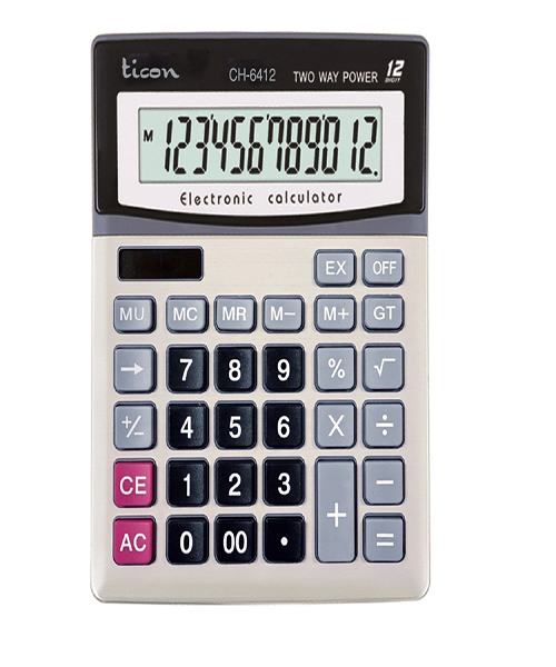 Ticon Ch-6412 12 Dıgıt Hesap Makınası 12 Haneli 363653