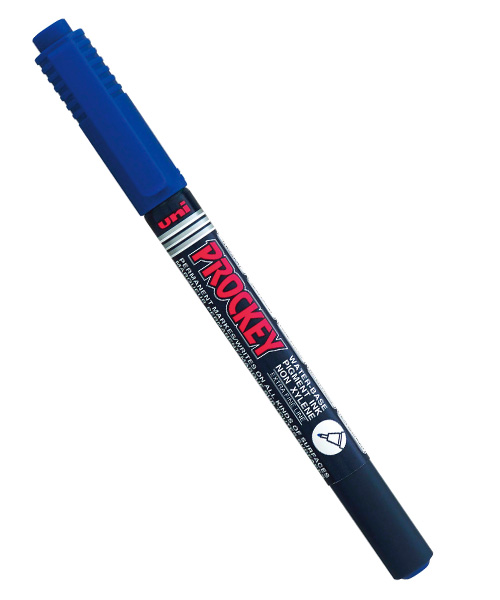 Uni Prockey 0.4 Su Bazlı Markör Mavi Pm-24X Mavi