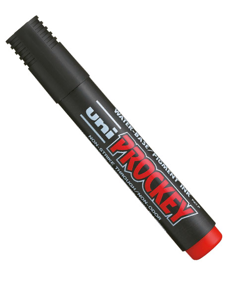 Uni Prockey 1.2-1.8 Su Bazlı Markör Kırmızı Pm-122 Kırmızı
