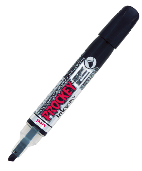 Uni Prockey 1.4-2.0&3.7 Su Bazlı Markör Siyah Pm-225 Siyah