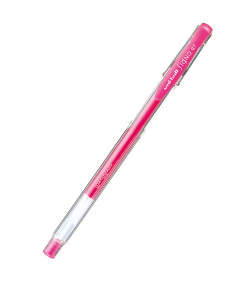 Uniball Signo Fine 0.7 Jel Kalem Fosforlu Pembe Um-100 F.Pembe