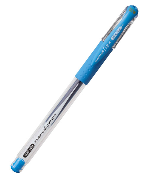 Uniball Signo Needle 0.38 İğne Uçlu Jel Kalem Açık Mavi Um-151Nd (38) Açık Mavi