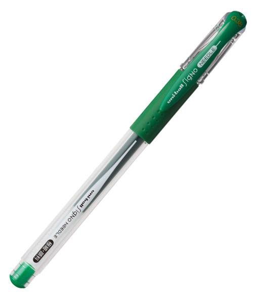 Uniball Signo Needle 0.38 İğneuçlu Jel Kalem Yeşil Um-151Nd (38) Yeşil